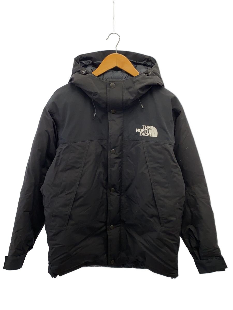 【中古】THE NORTH FACE◆MOUNTAIN DOWN JACKET_マウンテンダウンジャケット/M/ナイロン/BLK【メンズウェア】