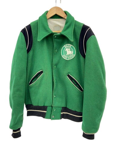 【中古】スタジャン/40/ウール/GRN/BADIN HIGH SCHOOL//【メンズウェア】 【中古】スタジャン/40/ウール/GRN/BADIN HIGH SCHOOL//【メンズウェア】