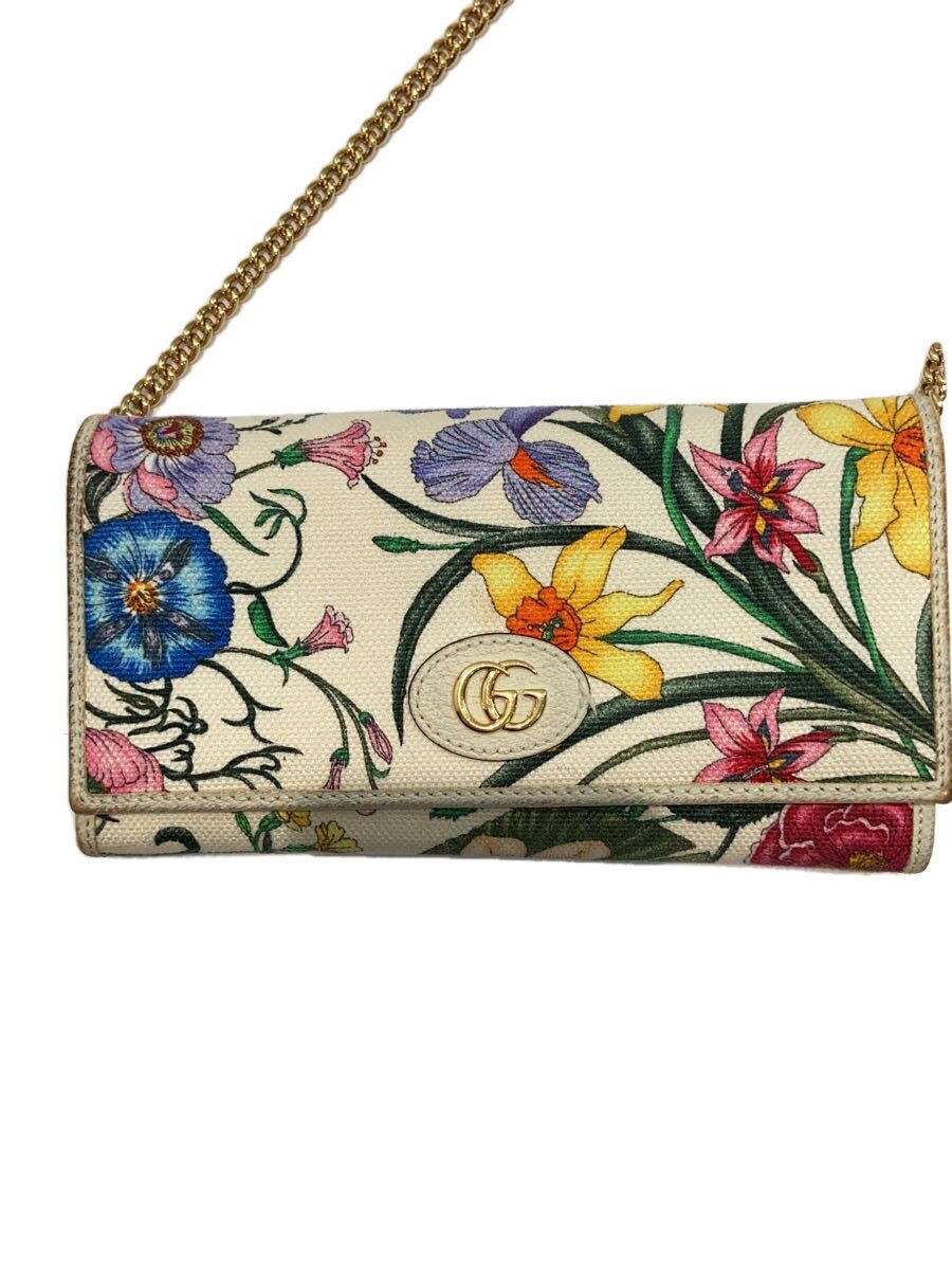 【中古】GUCCI◆長財布/--/マルチカラー/花柄/レディース【服飾雑貨他】