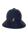 【中古】KANGOL◆BERMUDA CASUAL/ハット/S/アクリル/BLK/レディース/0397BC//【服飾雑貨他】