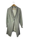 【中古】Ground Y◆カーディガン(厚手)/3/コットン/GRY/GG-T29-005【メンズウェア】