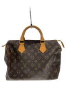 【中古】LOUIS VUITTON◆1)スピーディ30_モノグラム・キャンバス_BRW/PVC/BRW【バッグ】