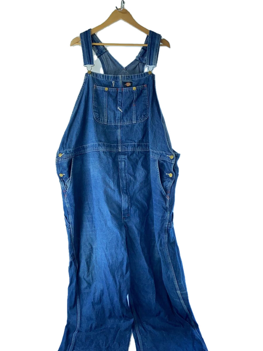 【中古】DICKIES◆オーバーオール/オーバーサイズ/W58/デニム/IDG/無地【メンズウェア】