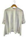 【中古】ENFOLD◆半袖カットソー/38/コットン/WHT/無地/300ES380-3200【レディースウェア】