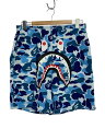 【中古】A BATHING APE◆ショートパンツ/L/コットン/BLU/総柄/001SPK301001M【メンズウェア】(4)