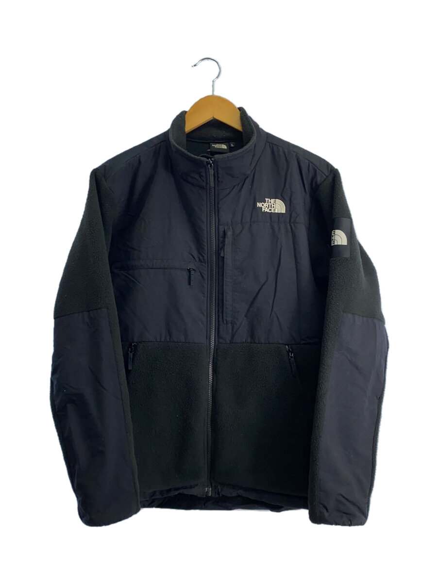 【中古】THE NORTH FACE◆DENALI JACKET_デナリジャケット/L/ポリエステル/BLK【メンズウェア】