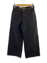 【中古】Levi’s◆94 BAGGY WIDE LEG/ワイドパンツ/26/デニム/BLK/A59290006【レディースウェア】