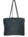 【中古】PRADA◆トートバッグ/ナイロン/BLK【バッグ】
