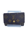 【中古】LOUIS VUITTON◆ミュルティクレ6_モノグラム_BRW/レザー/BRW/モノグラム/レディース【服飾雑貨他】