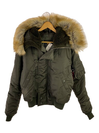 【中古】ALPHA INDUSTRIES◆フライトジャケット/S/ナイロン/KHK/2010-576【メンズウェア】 【中古】ALPHA INDUSTRIES◆フライトジャケット/S/ナイロン/KHK/2010-576【メンズウェア】
