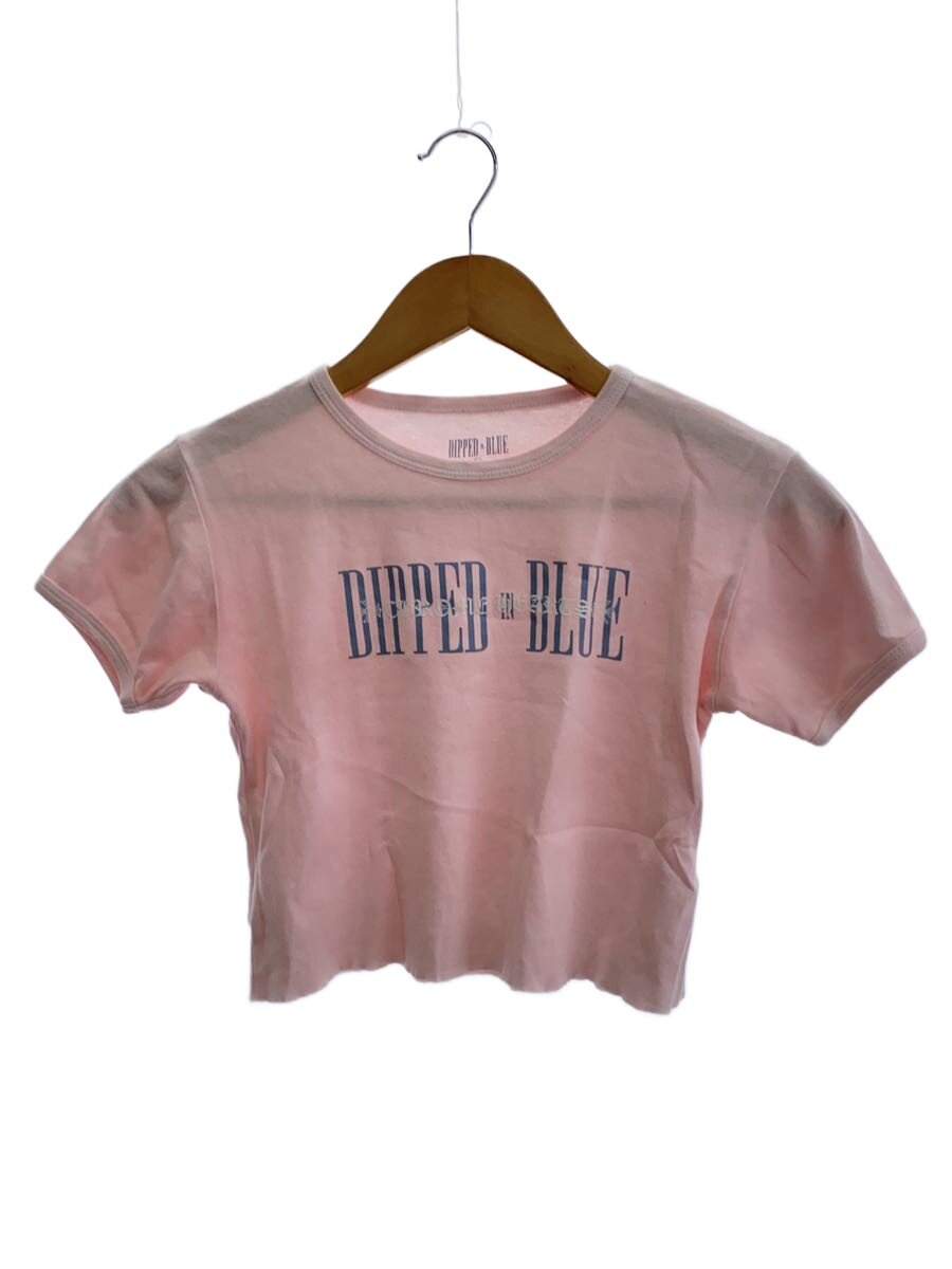 【中古】CHROME HEARTS◆×DIPPED IN BLUE/Tシャツ/M/コットン/PNK/プリント//【レディースウェア】