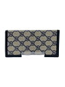 【中古】GUCCI◆2つ折り財布/--/NVY/総柄/メンズ【服飾雑貨他】