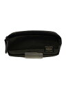 【中古】PORTER◆ポーチ/ナイロン/BLK/無地【バッグ】