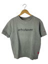 【中古】NIKE◆Tシャツ/M/コットン/グレー/00s/WHATEVER【メンズウェア】(4)