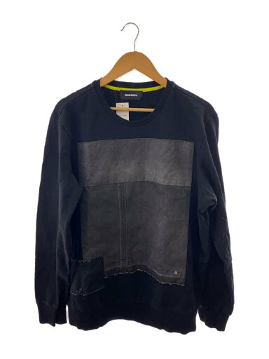 【中古】DIESEL◆スウェット/L/コットン/BLK【メンズウェア】 【中古】DIESEL◆スウェット/L/コットン/BLK【メンズウェア】