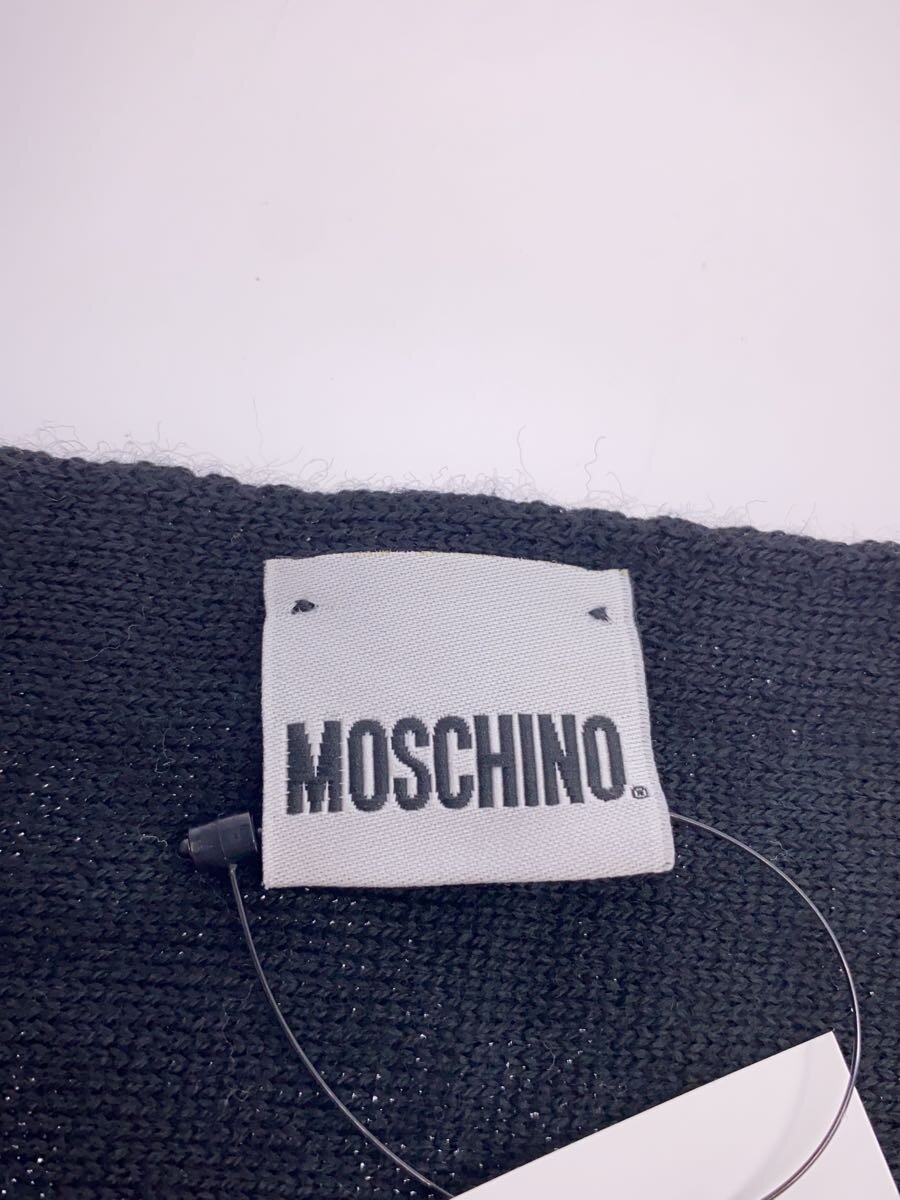【中古】MOSCHINO◆マフラー/アクリル/BLK/無地/レディース【服飾雑貨他】 2