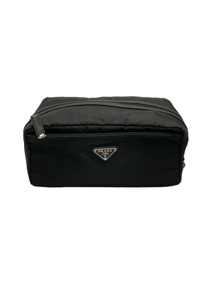 【中古】PRADA◆ポーチ/ナイロン/BLK/2NA029/BQH6VY9//【バッグ】