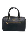 【中古】COACH◆ローワン・サッチェル_ブラック/レザー/BLK【バッグ】