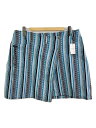 【中古】Laid.B/ショートパンツ/--/コットン/BLU/総柄/LB24SS-SK01/24SS/巻きスカート【メンズウェア】