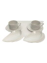 【中古】Meissen◆カップ&ソーサー/WHT/42572/42562/29282【キッチン用品】