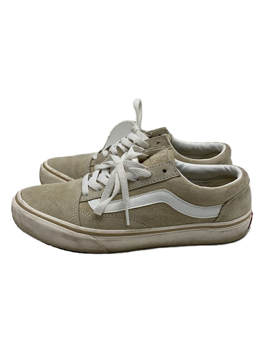 【中古】VANS◆ローカットスニーカー/38/BEG/スウェード/596210-0001【シューズ】