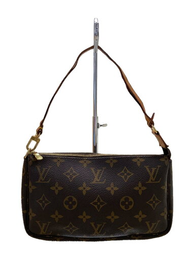 【中古】LOUIS VUITTON◆1)ポシェット・アクセソワール_モノグラム・キャンバス_BRW/PVC/BRW【バッグ】 【中古】LOUIS VUITTON◆1)ポシェット・アクセソワール_モノグラム・キャンバス_BRW/PVC/BRW【バッグ】