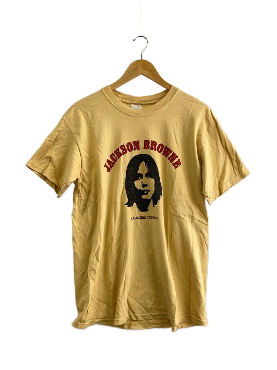 【中古】ANVIL◆90s/JACKSON BROWNE/Tシャツ/L/コットン/YLW//【メンズウェア】