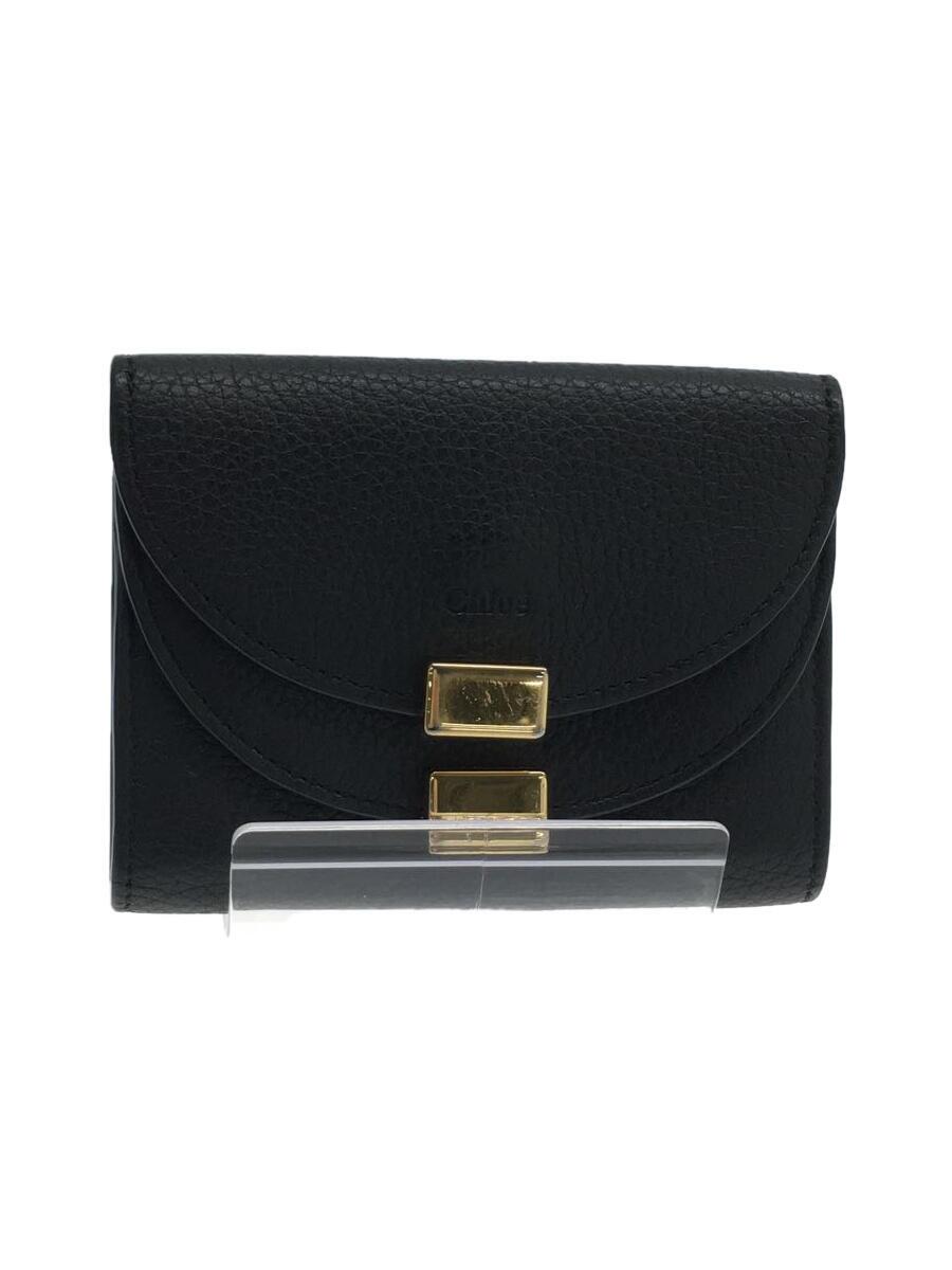 Other - 【中古】Chloe◆GEORGIA/キーケース/レザー/BLK/無地/レディース//【服飾雑貨他】