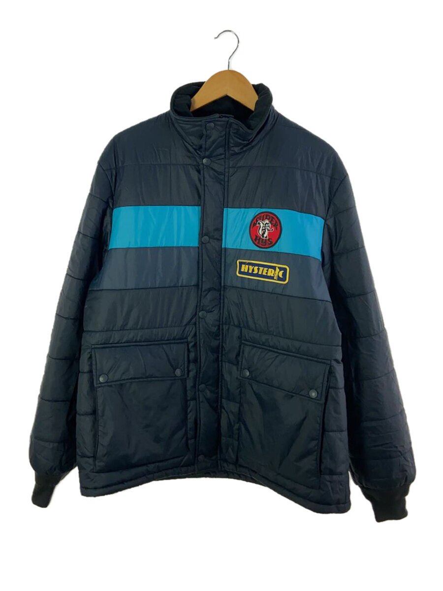 HYSTERIC GLAMOUR◆22AW/HYSTERIC RACING/アップリケ/スタンドカラージャケット/中綿ジャケット/XL