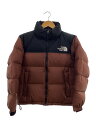 【中古】THE NORTH FACE◆SHORT NUPTSE JACKET_ショートヌプシジャケット/L/ナイロン/BRW【レディースウェア】