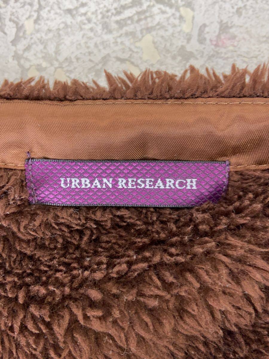 【中古】URBAN RESEARCH◆フリースジャケット/FREE/ポリエステル/BRW/WH97-27M028【レディースウェア】