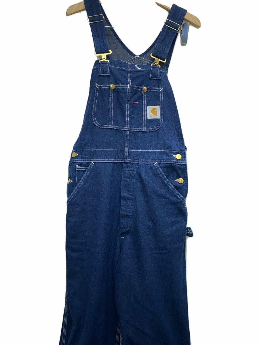 【中古】Carhartt◆USA製/オーバーオール/30×34/デニム/IDG【メンズウェア】