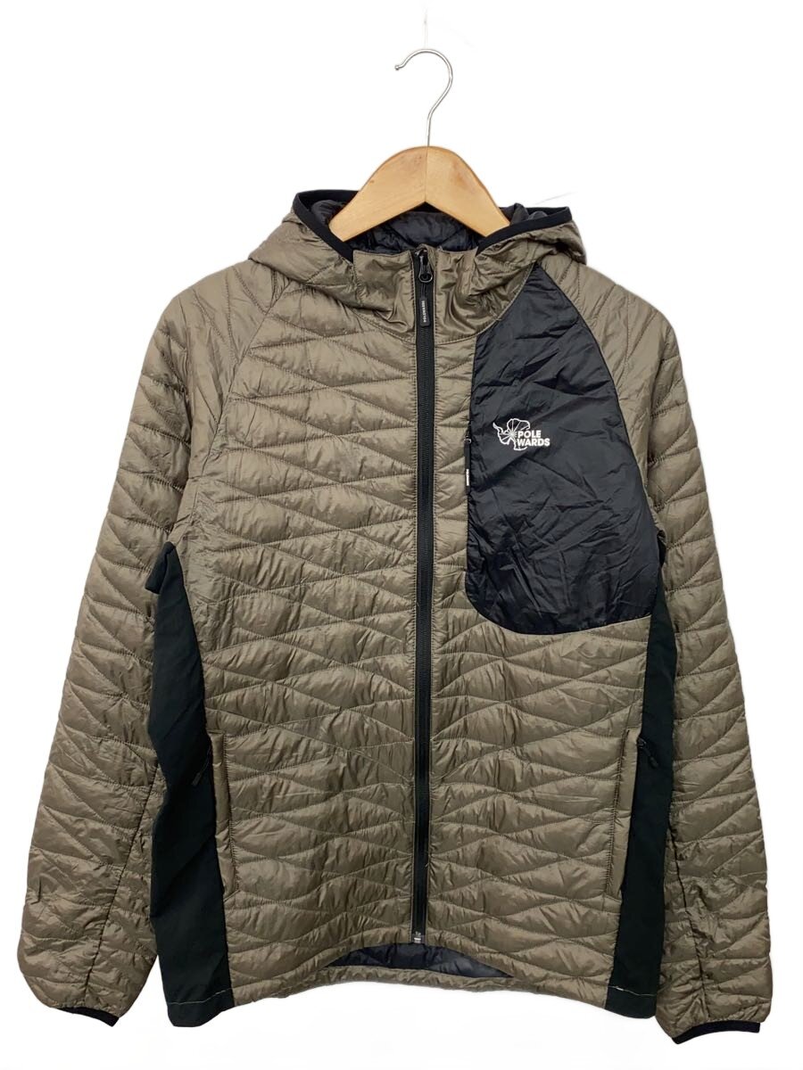 POLEWARDS◆EXCORE Thermaflash Hoody/ダウンジャケット/L/ナイロン/KHK/PW22JL32