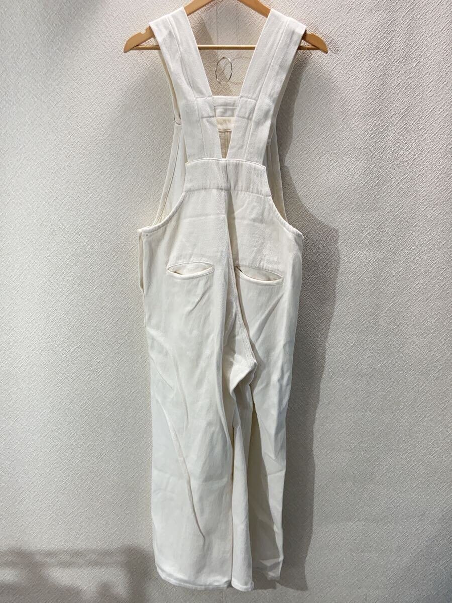 【中古】UNUSED◆オーバーオール/--/コットン/WHT/無地【メンズウェア】