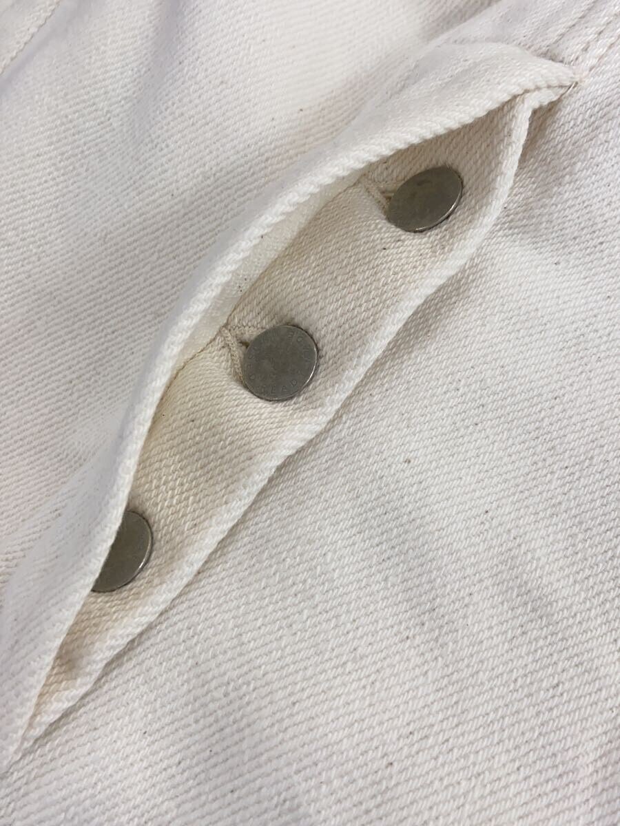 【中古】UNUSED◆オーバーオール/--/コットン/WHT/無地【メンズウェア】