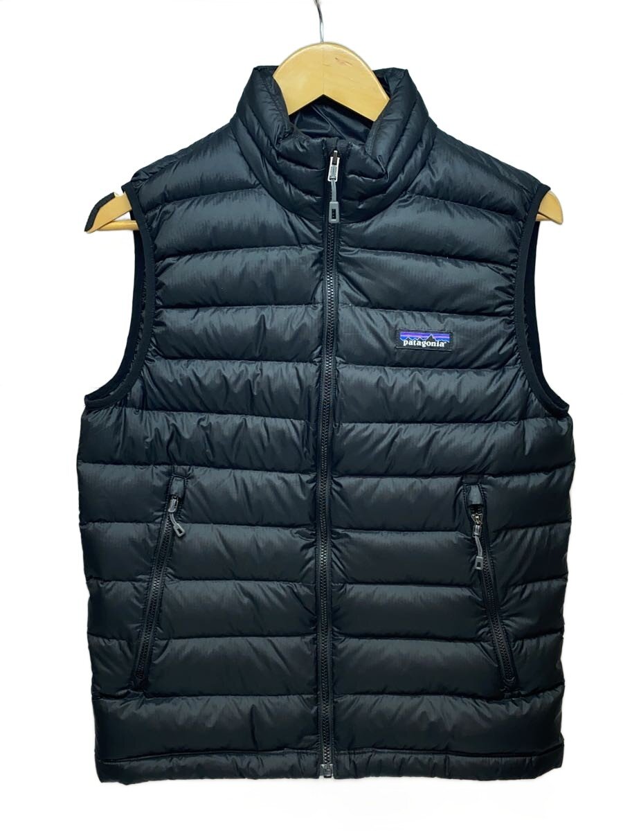 patagonia◆ダウン・セーター・ベスト_ブラック XS ポリエステル BLK