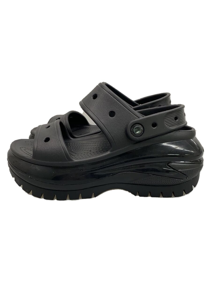 【中古】crocs◆サンダル/4/BLK【シューズ】