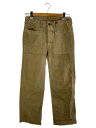 【中古】RRL◆ボトム/27/コットン/KHK/ヘリンボーン【メンズウェア】
