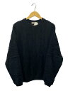 【中古】COOTIE セーター 厚手 /M/コットン/BLK/3D Jacquard Knit L/S Crew/23SS【メンズウェア】