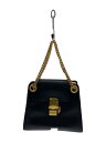 【中古】Chloe◆アニーバッグ/ハンドバッグ/レザー/ブラック/無地【バッグ】