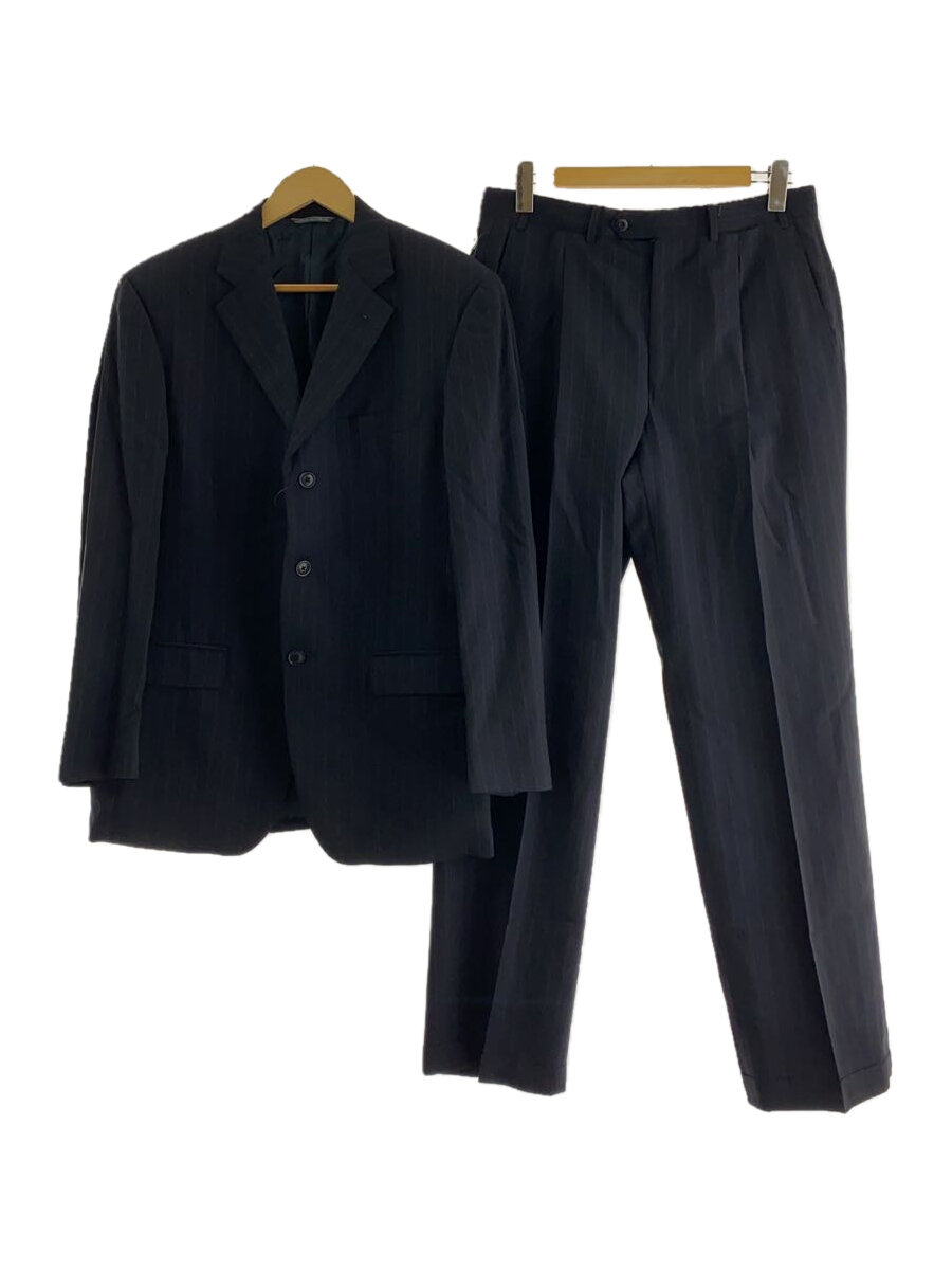 【中古】BARNEYS NEWYORK◆セットアップ/48/ウール/BLK/ストライプ【メンズウェア】