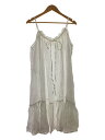 【中古】nest Robe◆キャミワンピース/FREE/リネン/WHT/01242-1522//【レディースウェア】(4)