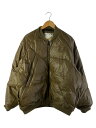 【中古】TIGHTBOOTH PRODUCTION◆ダウンジャケット/XL/レザー/BRW【メンズウェア】