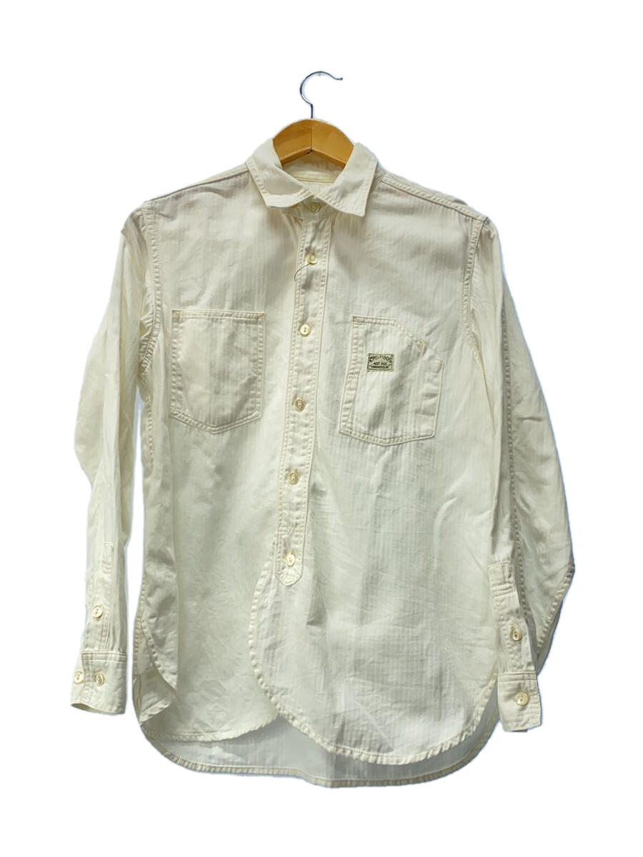 【中古】WEST RIDE◆長袖シャツ/38/コットン/ホワイト/ヘリンボーン/PCH SHIRT【メンズウェア】