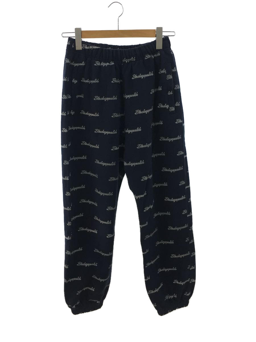 【中古】Blackeyepatch◆Whip Emblem Sweat Pants/スウェットパンツ/ボトム/M/コットン/NVY/総柄【メンズウェア】