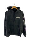 【中古】HIDE AND SEEK◆パーカー/M/コットン/BLK/HC-020722-W【メンズウェア】