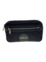 【中古】GUCCI◆ベルトバッグ/ウエストバッグ/ブラック/総柄/631341/グッチ【バッグ】