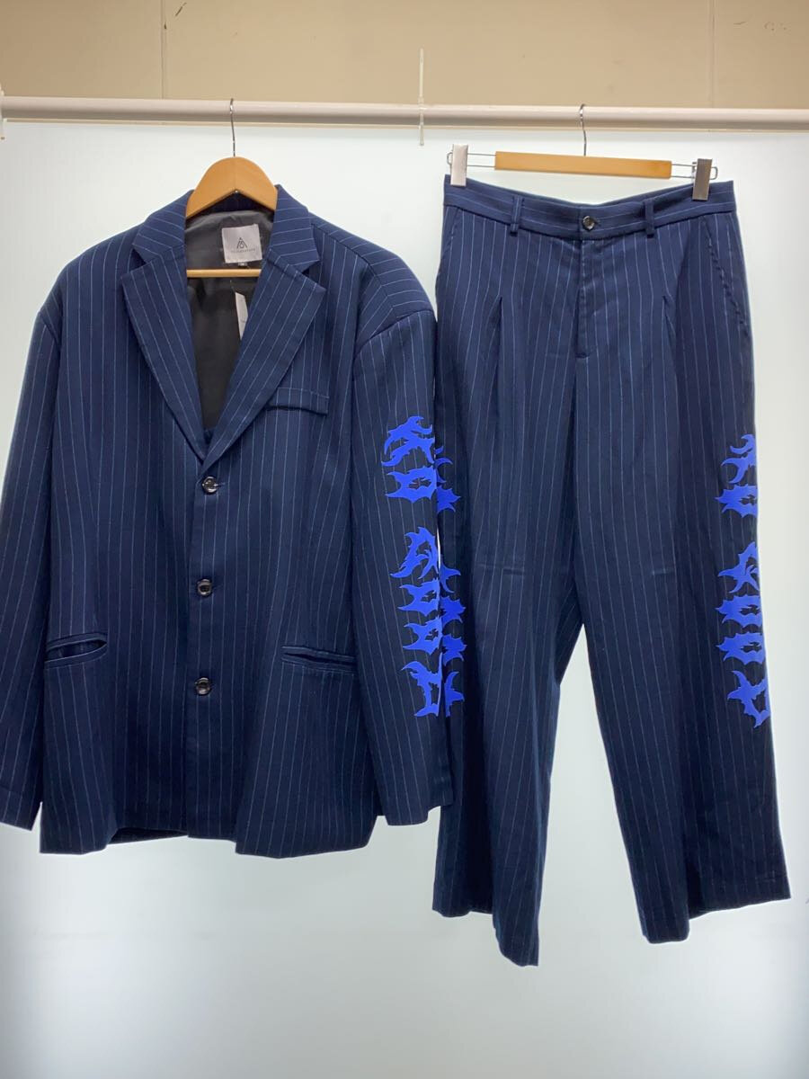 【中古】セットアップ/M/--/NVY/ストライプ【メンズウェア】