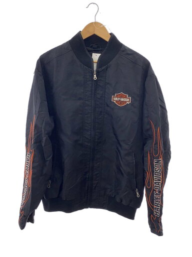 【中古】HARLEY DAVIDSON◆ナイロンジャケット/M/ナイロン/BLK/ブラック【メンズウェア】 【中古】HARLEY DAVIDSON◆ナイロンジャケット/M/ナイロン/BLK/ブラック【メンズウェア】