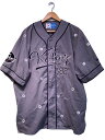 【中古】Keboz◆Flower&Embroidery Logo BASE BALL SHIRTS/XL/FS223-1036//【メンズウェア】